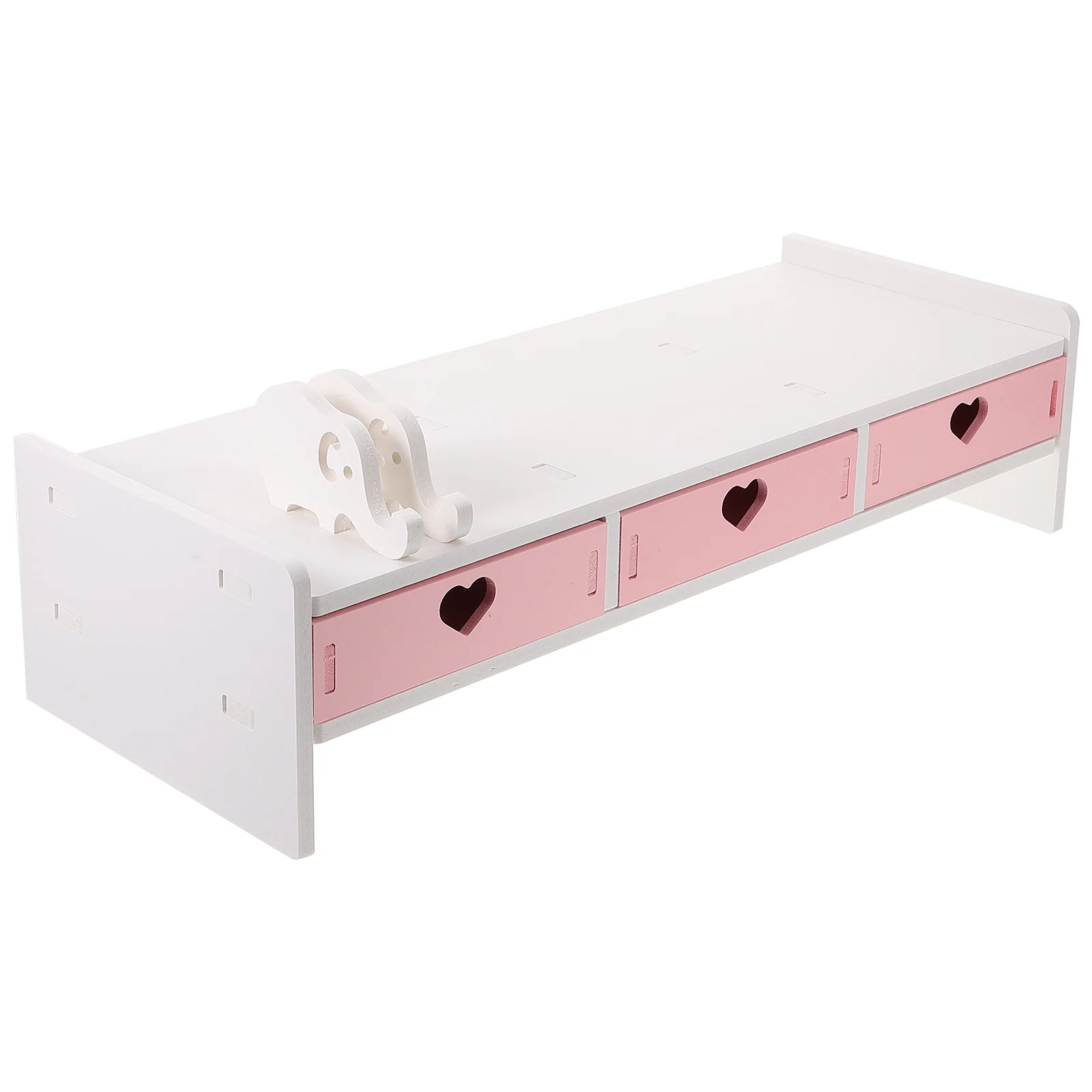 Подставка для монитора стойка экрана ноутбука симпатичная полка с ящиком