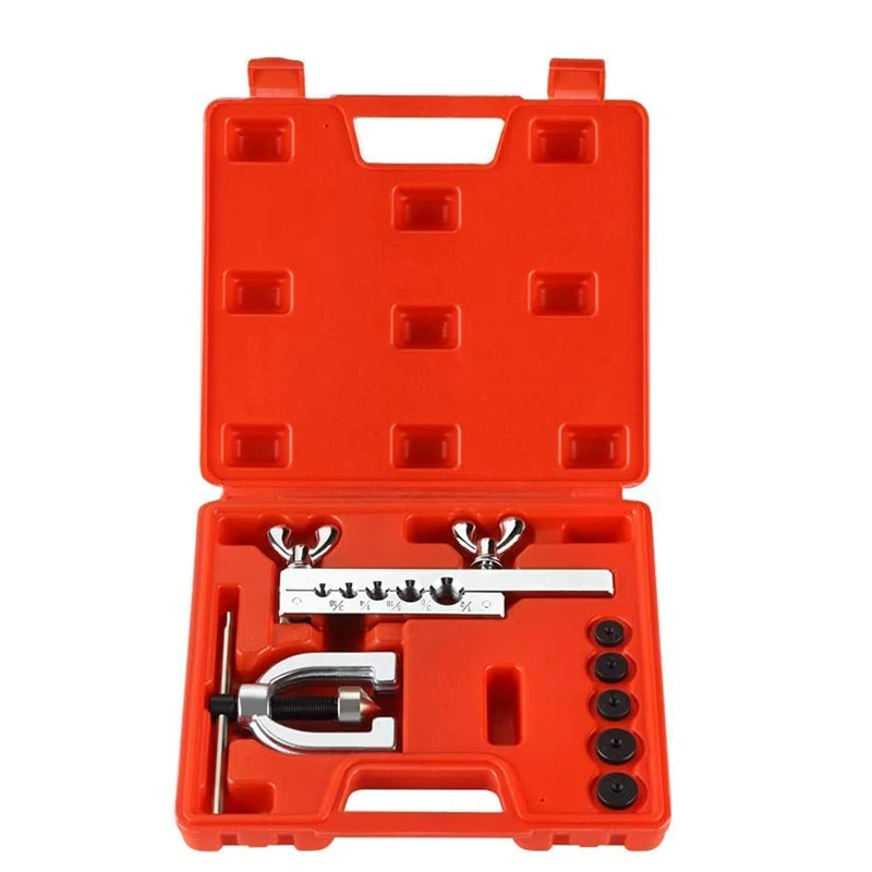 

7Pcs Air Conditioner Copper Pipe Flare Expanding Tool Set Aluminum Mild Steel Brake Pipe And Copper Pipe Tool