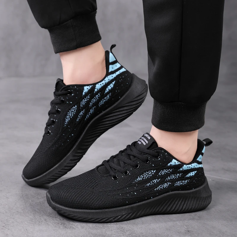 Sneakers Men's Fashion Running Shoes Breathable Casual Multi-Sport Tennis Shoes Breathable Mesh Men's Shoes