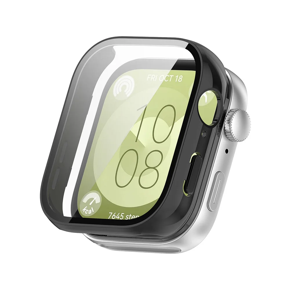 Стекло + чехол для Huawei Watch Fit 3 Закаленное стекло пленка против царапин PC Бампер