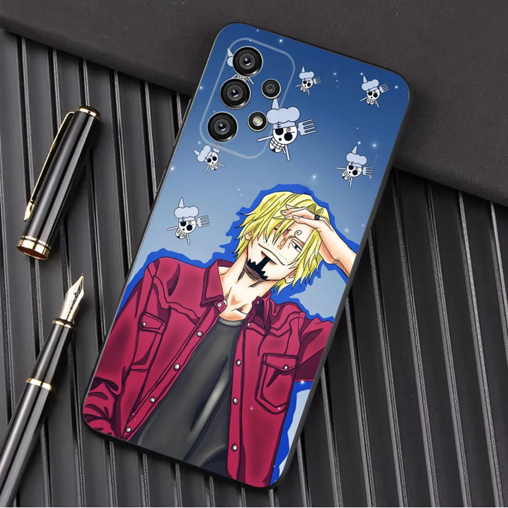 Цельный чехол для телефона Vinsmoke S-Sanji Samsung Galaxy A13 A21s A22 A31 A32 A52 A53 A71 A80 A91 Soft Black Shell