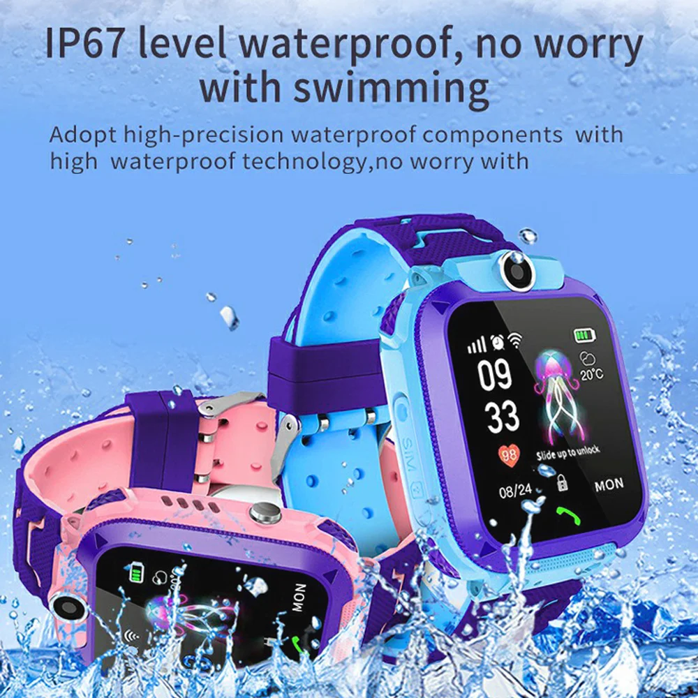 Cheap Kids Gps Watch S6 Children Smart with Waterproof Camera Sos Button Video Call |