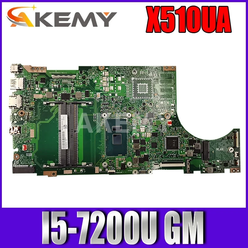

X510UQ Laptop motherboard for ASUS X510UA X510UAR X510UR X510UNR X510U S5100UR S5100U original mainboard I5-7200U GM