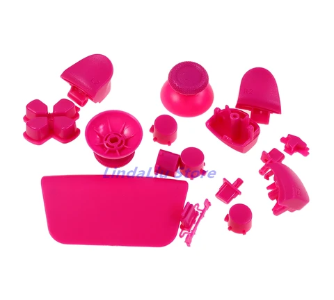 1 комплект однотонной D-пад R1 L1 R2 L2 Направляющая клавиша ABXY Кнопки Джойстик Крышка для PlayStation 5 PS5 Контроллер V2.0 Полный набор кнопок