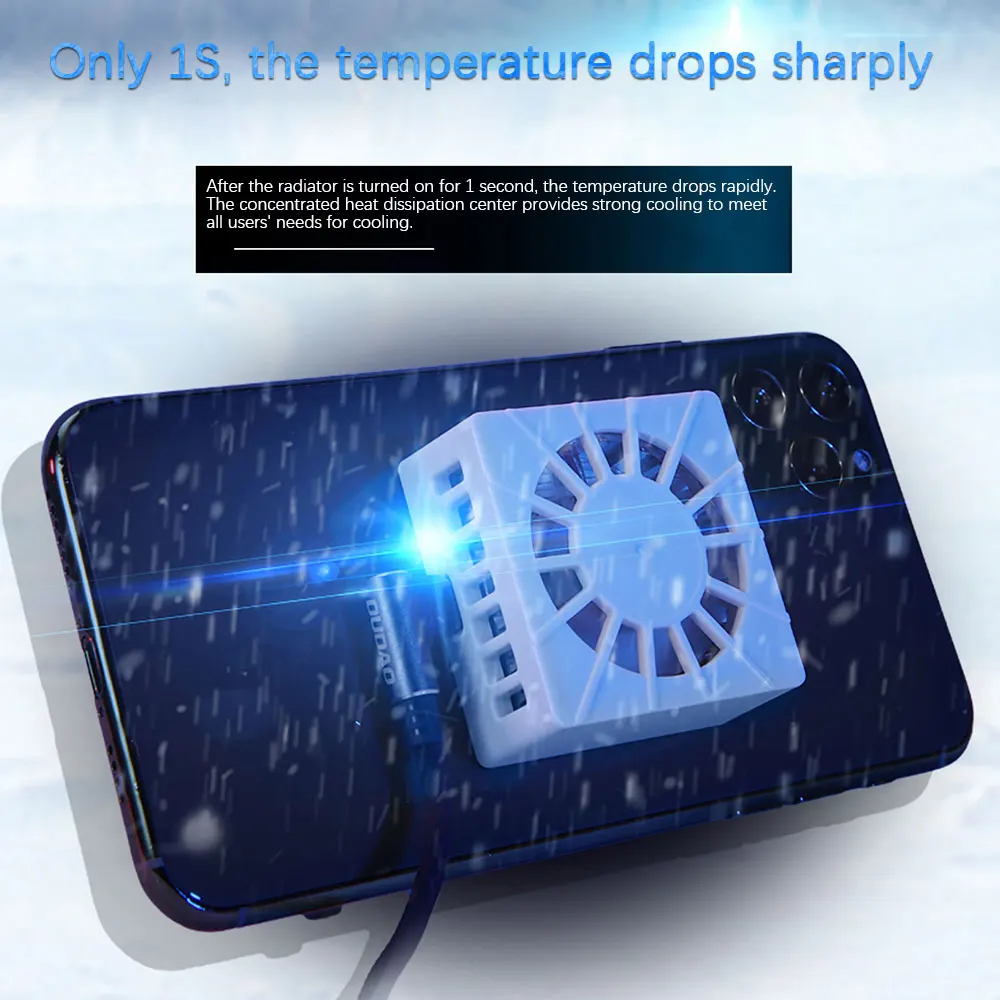 

Semiconductor Mobile Phone Cooler Usb Game Cooler Gaming Phone Cooler Silent Cooling Fan Cell Phone Cool Heat Sink