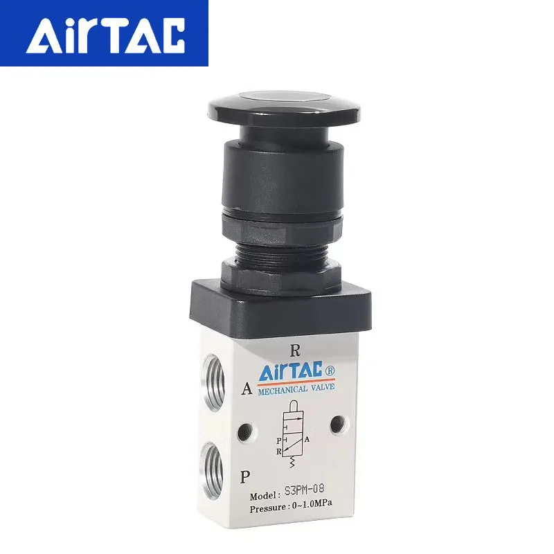 Оригинальный оригинальный механический клапан Airtac ручной в виде грибовой