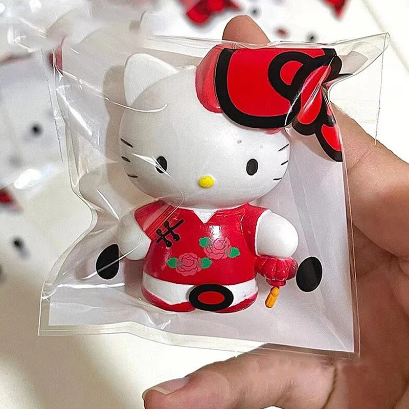 100 шт. пластиковые пакеты для хранения Hello Kitty
