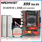 Комплект материнской платы Machinist X99 с LGA 2011-3 Xeon E5 2670 V3 ЦПУ процессор 32 Гб DDR4 2133 RAM память комбинированная четырехканальная