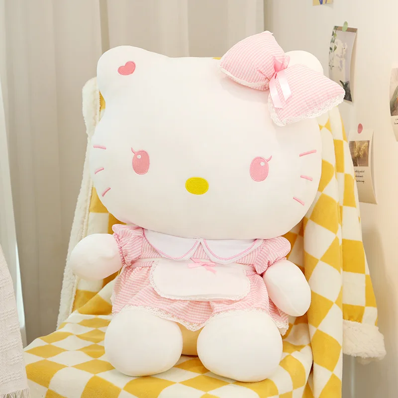 

25/33/40/50cm Genuine Hello Kitty Sanrio Plush Toys Kawaii Cat Pillow Soft Dolls Stuffed Plushes Gift for Children Birthday