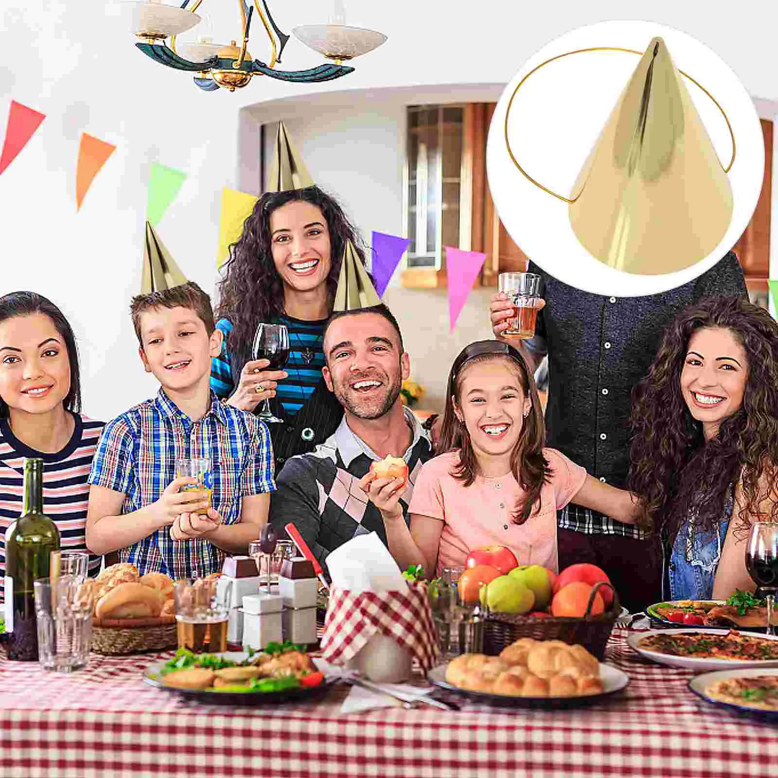 8 шт. детские шапки золотые аксессуары для волос