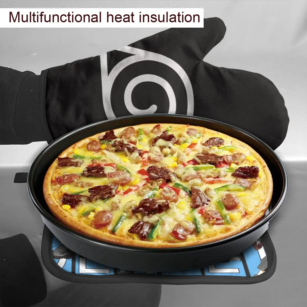 Sakumo Hatake Kitchen Gloves Baking Oven Cooking Mitts Anti-scald Potholder Mat BBQ Microwave Insulation |