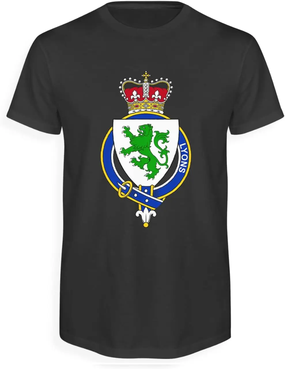 Мужская шотландская семейная футболка с подвязками