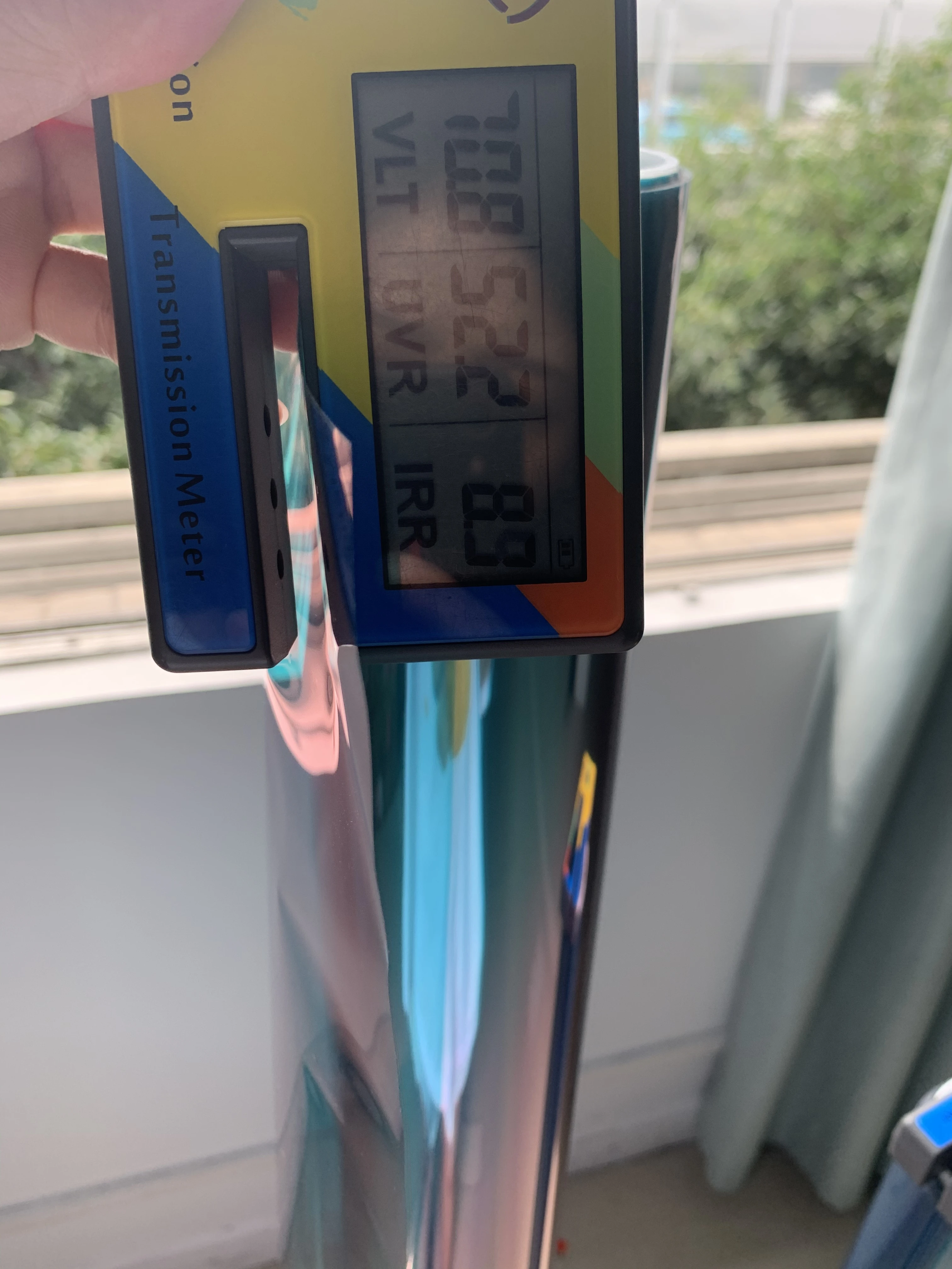 Пленка-Хамелеон 90 см x 3 м VLT70 % пленка с изменением синего на красный цвета для