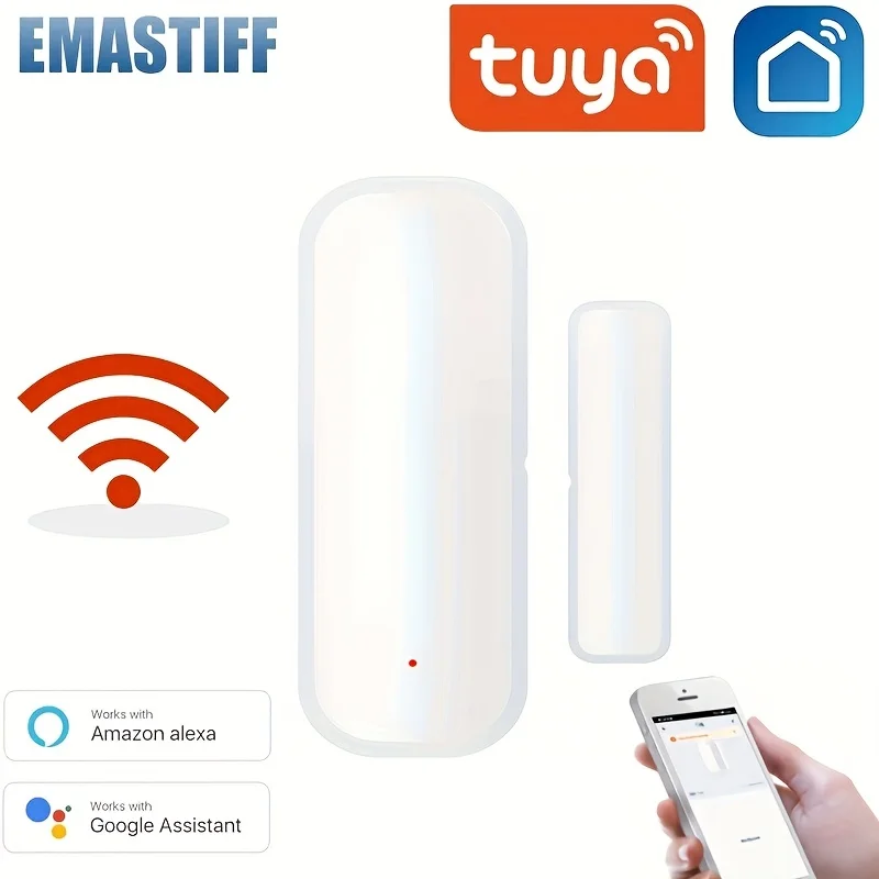 

Смарт-датчик двери Tuya, Wi-Fi, с управлением через приложение