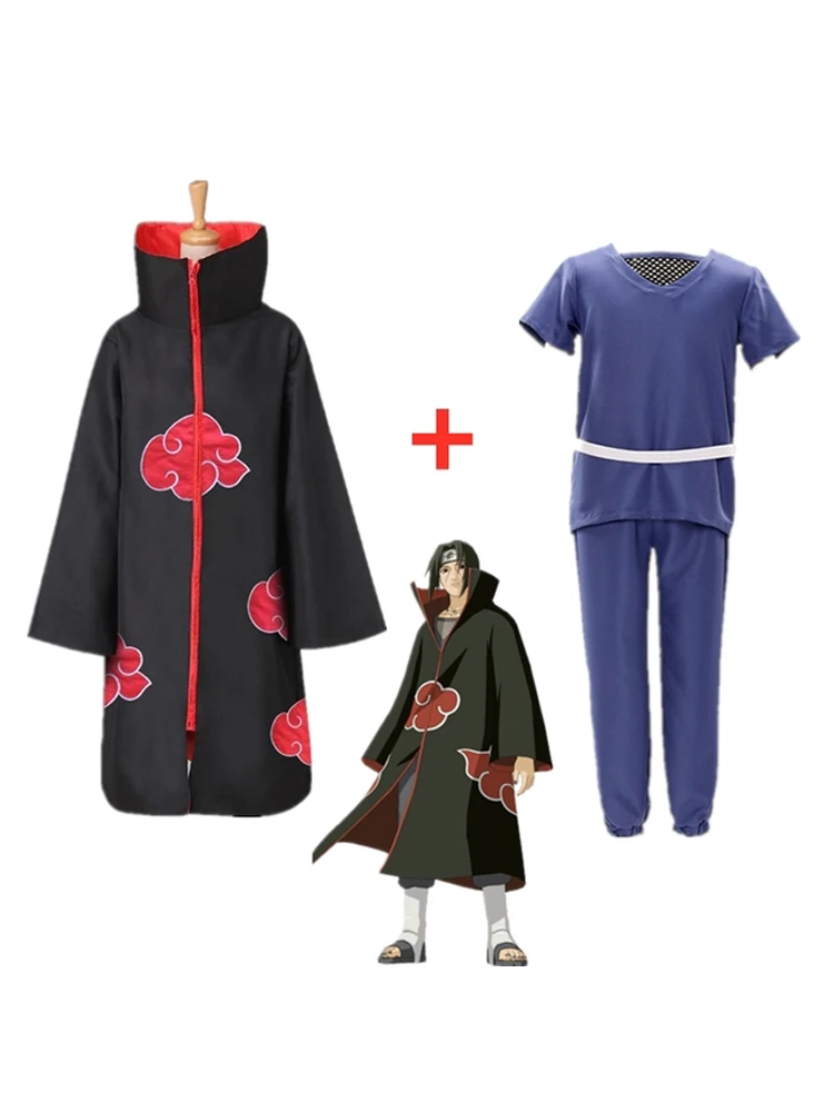 Аниме Наруто шипудэн Учиха Итачи Акацуки нижнее белье костюм топ брюки мужской