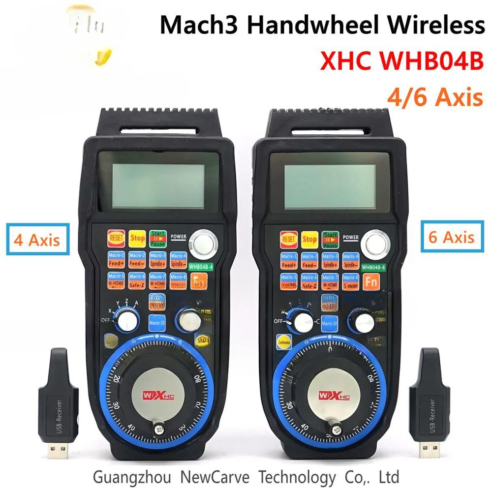 

XHC WHB04B CNC Mach3 Handwheel Wireless Mach3 MPG Pendant Handwheel For Milling Machine 4 6 Axis MPG WHB04B-4 WHB04B-6 NEACARVE