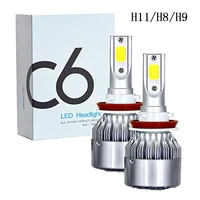 c6 h1 h3 car led headlight bulbs h7 led car lights h4 880 h11 hb3 9005 hb4 9006 h13 6000k 36w 12v 8000lm auto headlamps