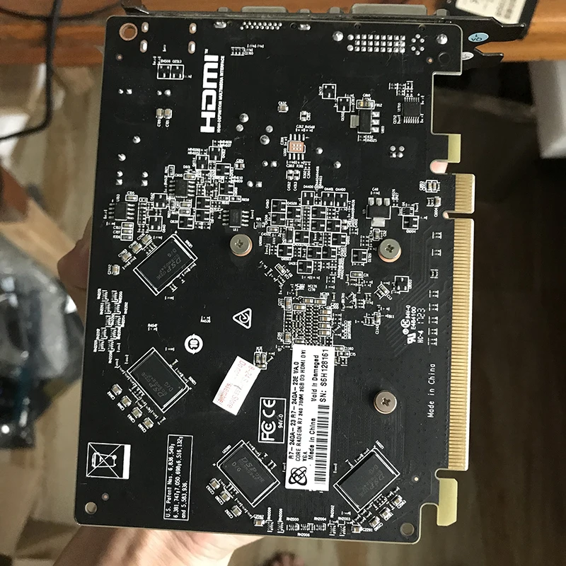 Б/у видеокарты XFX Radeon R7 240A 2 Гб GPU для AMD R7240A GDDR3 128 бит графический экран карты