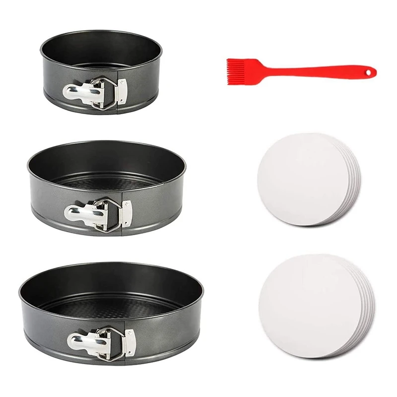 

Spring Form Cake Pan,Leakproof Round Non-Stick Cheesecake Bakeware Baking Pan,Quick Release Latch And Removable Bottom
