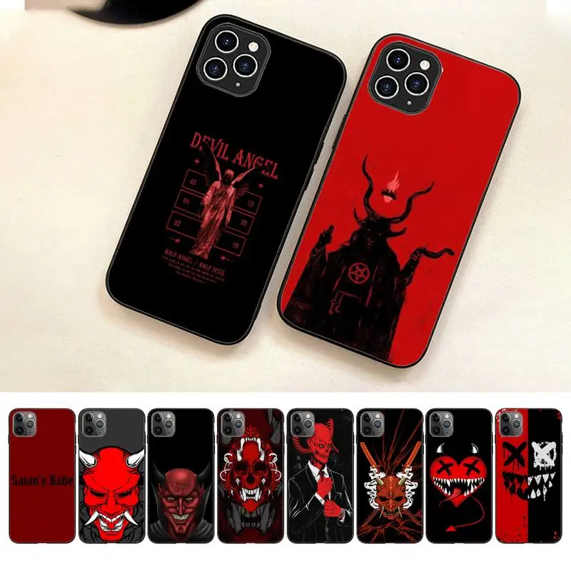 

Devil Satan Phone Case For Iphone 7 8 Plus X Xr Xs 11 12 13 14 Se2020 Mini Pro Max Case