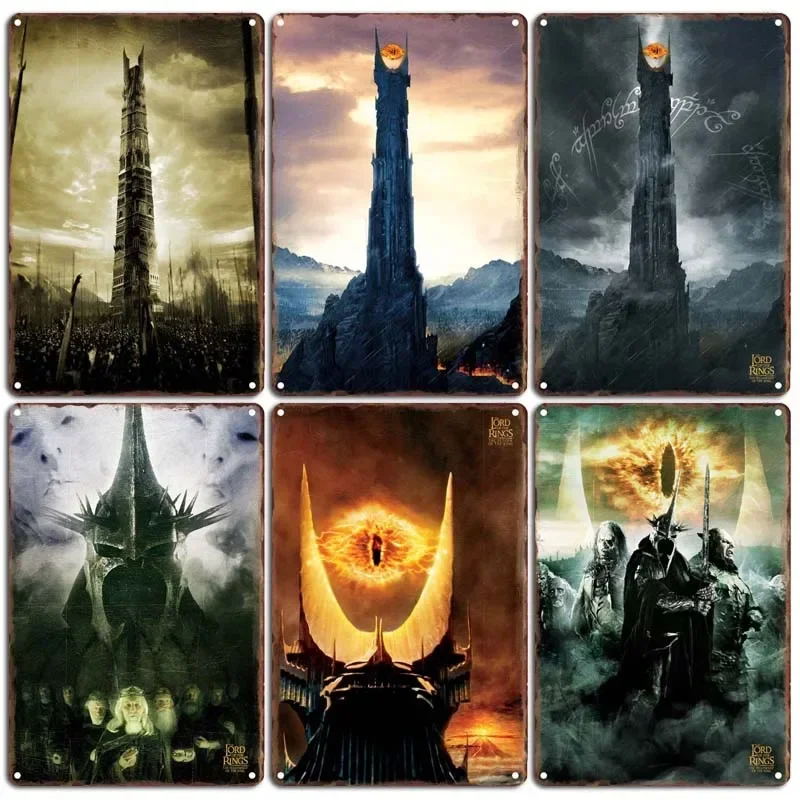 Черные ворота Мордора винтажный домашний декор украшение для комнаты на заказ