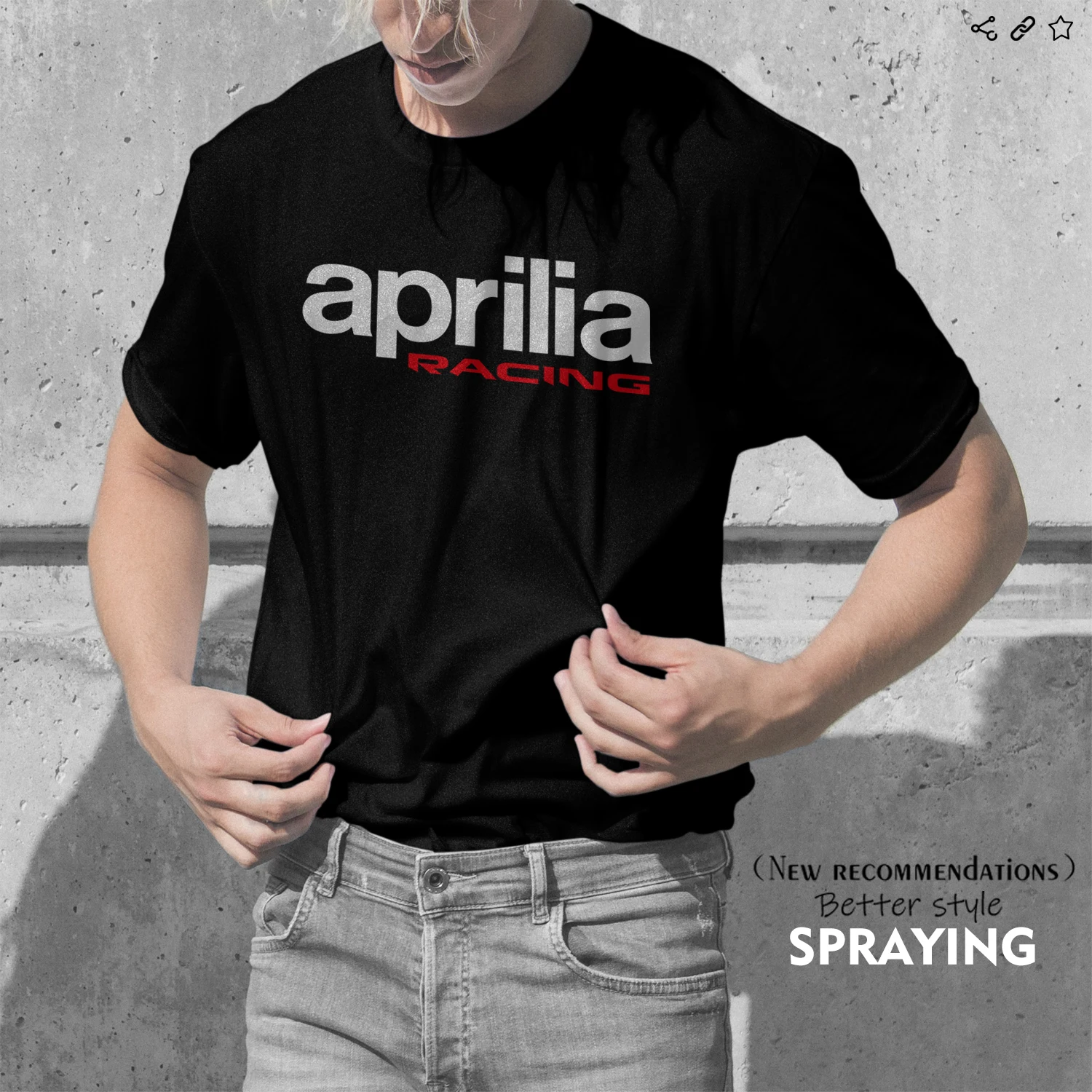 

Summer Brand Solid Short Sleeve Text aprilia racing 3D Print Fashion Street Men's Short Sleeve Casual Shirt Racing short sleeve