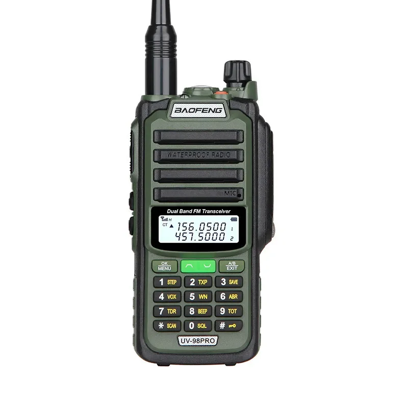 Фото Прочная водонепроницаемая рация Baofeng UV-98PRO, высокомощная, для использования на открытом воздухе, IP68, морская, беспроводная, высокомощная портативная рация №3