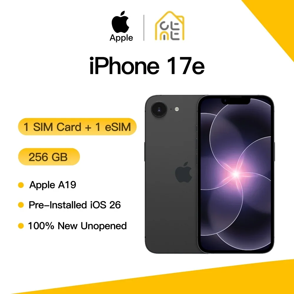 Фото Смартфон Apple iPhone 17e 256 ГБ, оригинальный, глобальная версия, разблокированный, 5G, чип A19, 6.1-дюймовый Super Retina XDR OLED, 48 МП Fusion-камера, IP68, iOS 26 №3
