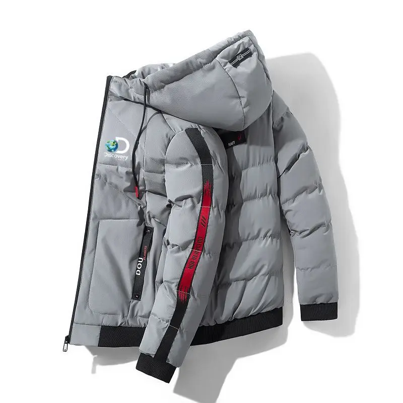 

2022 Discovery Winter Parka Men Padded Jacket Warm Puffer Jackets Coats Outdoor Plus Size Hooded Thickened Parka Hombre Vestes