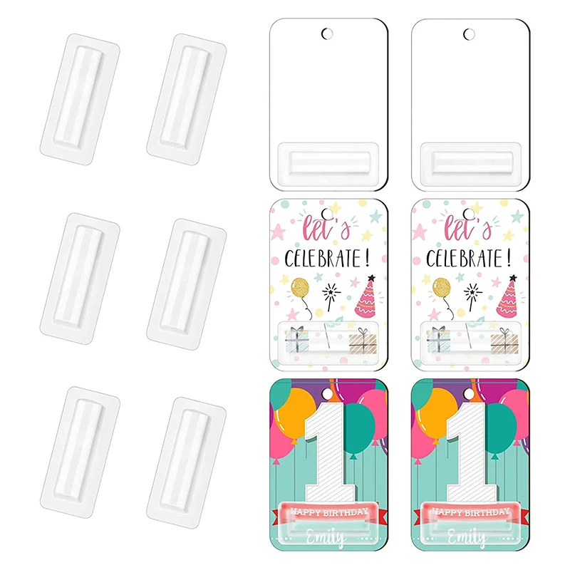 Пластиковый бальзам для губ 25/50 шт. с наклейкой