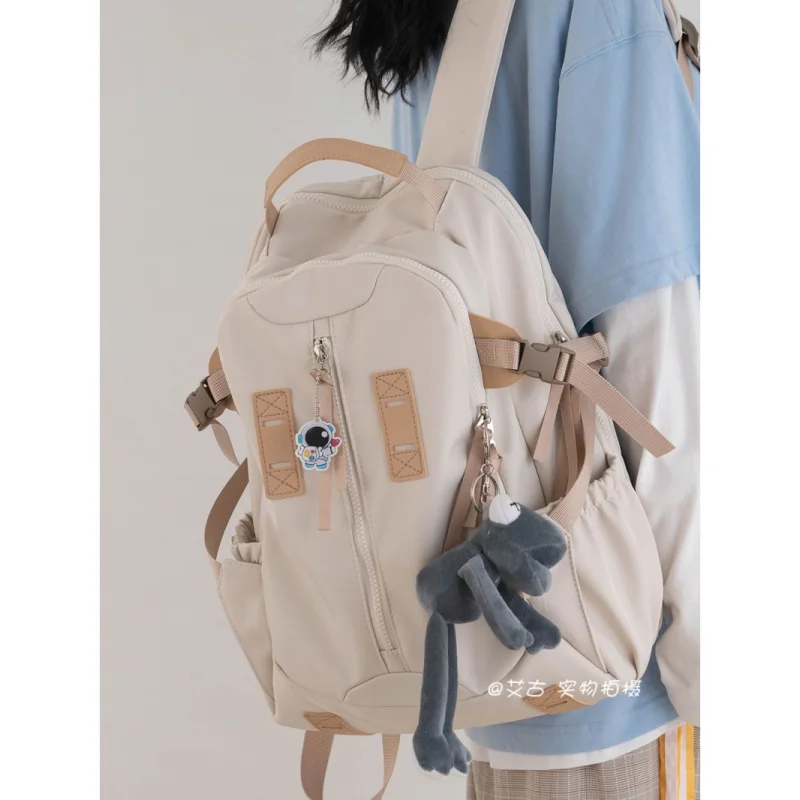 

New Fashion High-quality Female Backpack Trendy Schoolbag Girl Simple Large-capacity Storage Backpack Waterproof Schoolbag
