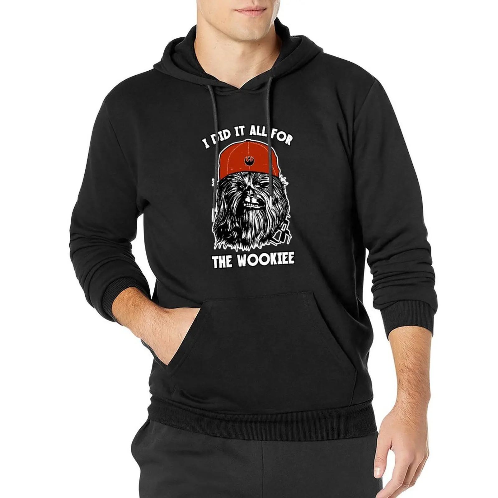 Пуловер с капюшоном I Did It All For The Wookiee мужская одежда толстовки и новые