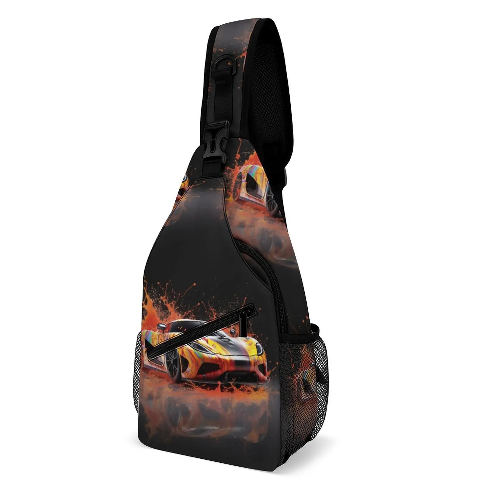 

Ultimate Sports Car Chest Bags Explosion Liquid Splash Trekking Shoulder Bag Cute Print Crossbody Bag School Running Sling Bags