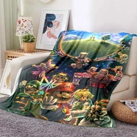 cute style anime pattern blanket flannel soft plush sofa bed throwing blankets anime blanket gedruckt bettdecke sofa geschenk