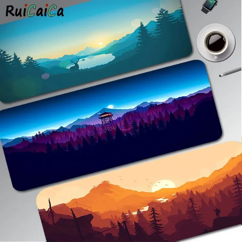

Deep Forest Firewatch Large XXL PC Gaming Mouse Pad Gamer Desk Mats Keyboard Pad Mause Pad Muismat For PC Computer Table
