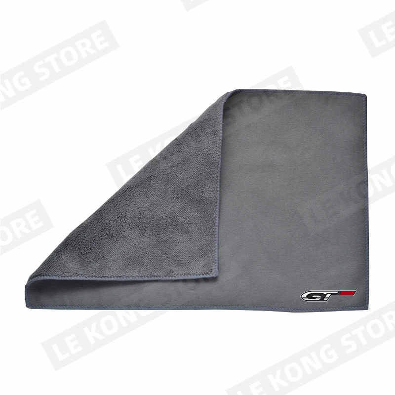 

Тряпка для мытья автомобиля GT Line с логотипом, полотенце для мытья автомобиля, мягкая тряпка с двумя слоями для 407 107 308 306 207 208 3008 407 508