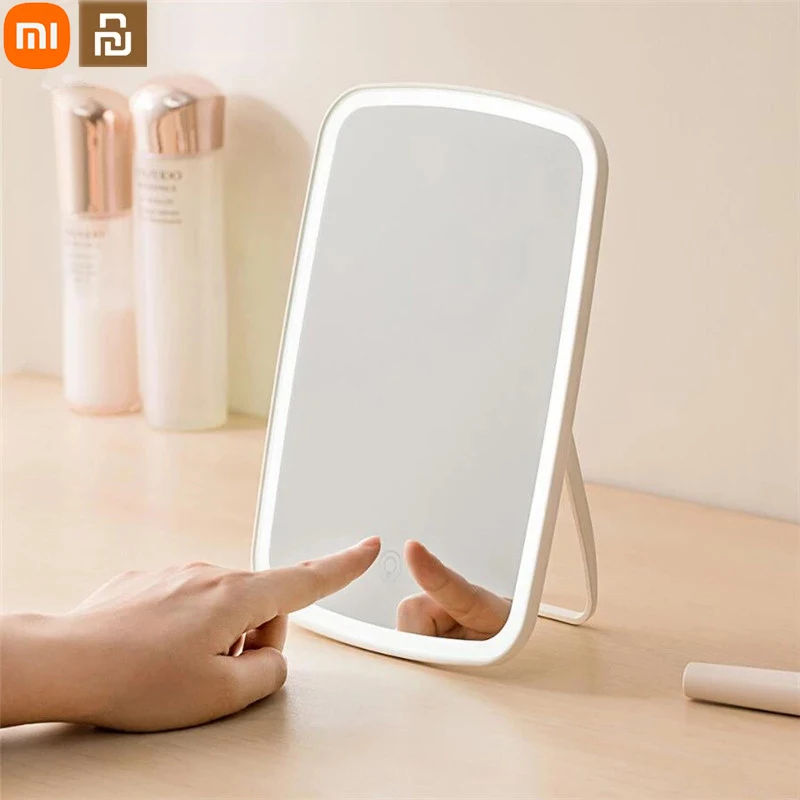 

Xiaomi Youpin Jordan Judy Intelligent Portable Makeup Mirror Desktop Led Light Portable Folding Light Mirror Dormitory Desktop