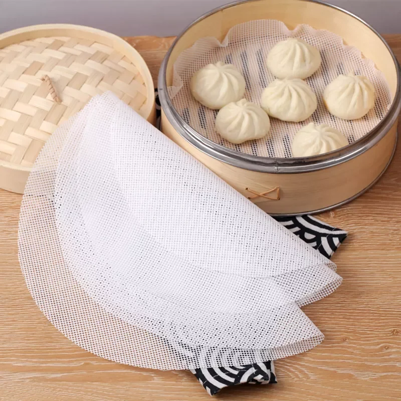 

2022 Non-Stick Steamer Mat Dim Sum Tool Food Grade Silicone Reusable Restaurant Kitchen Under Steamer Mat Kitchen Cooking Access