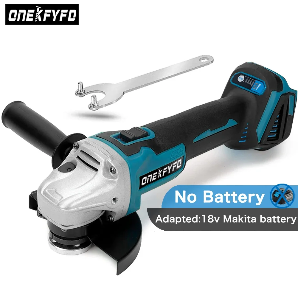 

125 мм бесщеточная беспроводная ударная угловая шлифовальная машина «сделай сам», Электрический Режущий инструмент для Makita 18 в (без батареи)
