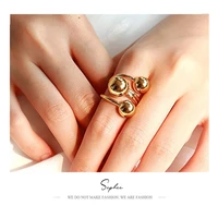 2022 multi layer hand rings golden globe interstellar orbit ring stainless steel rings for women punk style jewelri unique