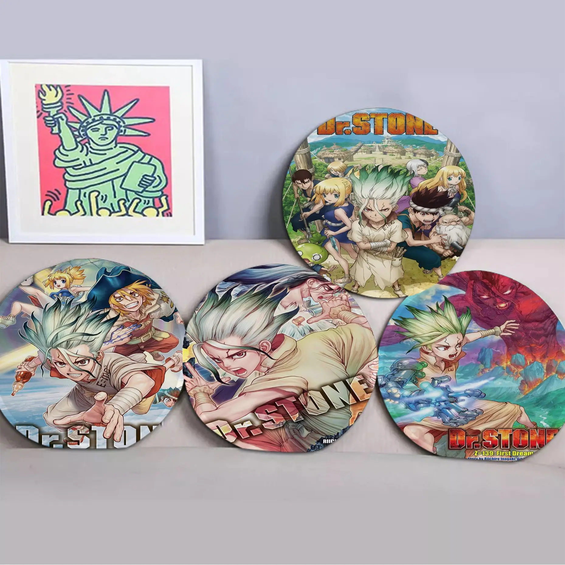 

Japanese Anime Dr.STONE Square Chair Mat Soft Pad Seat Cushion For Dining Patio Home Office Indoor Outdoor Garden Sofa Cushion