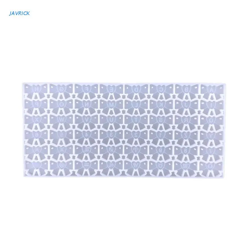 

Single and Double Holes Earrings Bow Letters Drop Glue Tag Pendant Silicone Mold