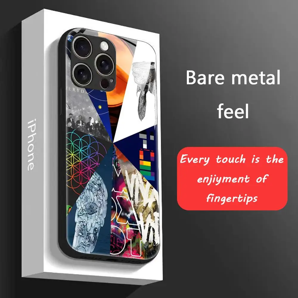 Фото Чехол для телефона Super Coldplay Band для iPhone 18 17 16 15 14 13 12 X XR XS 8 Plus Mini Pro Max, стеклянный магнитный чехол. №3