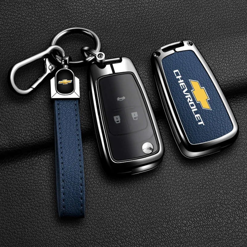 

Новый автомобильный чехол для дистанционного ключа из цинкового сплава, кожаная сумка для Chevrolet Cruze Cross Cobalt Captiva Spark Sonic Aveo Tracker Onix RS Malibu