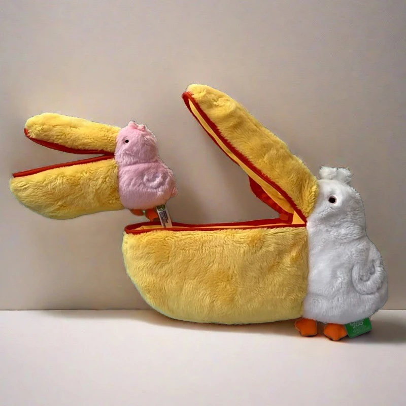 Милые пеналы Pelican плюшевая сумка для макияжа ручек хранения канцелярских