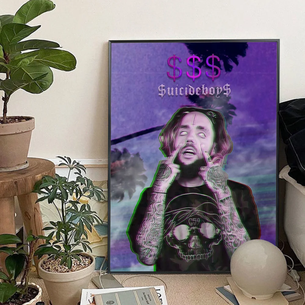 Постер Singer S-Suicideboy аниме плакаты клейкая винтажная комната Декор для дома бара