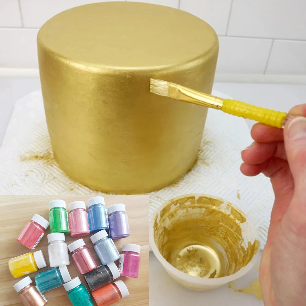

Edible Dyeing Powder Glitter Cake Decor Powder Mousse Cake Macaron Chocolate Flash Pearl Powder Gold Powder Baking Color Dust