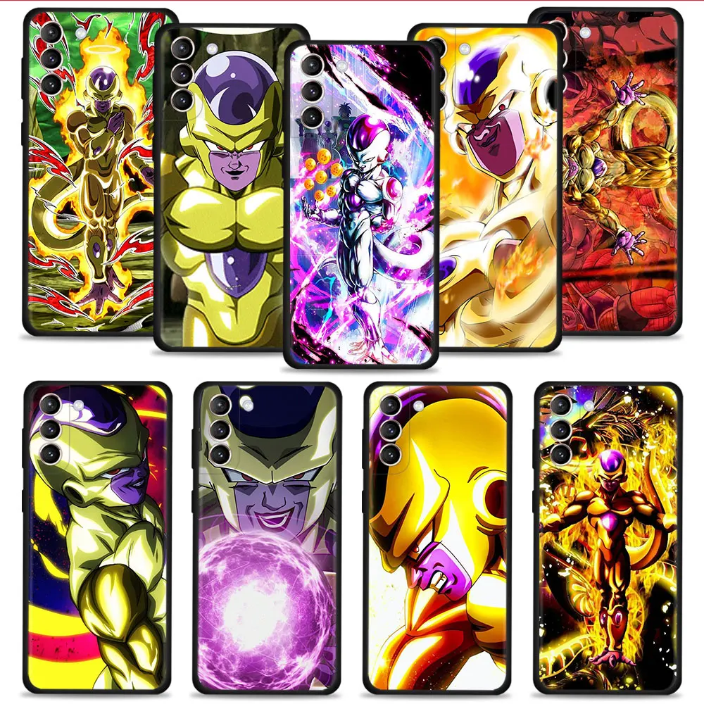 

DBZ Golden Frieza Case For Samsung Galaxy S22 S21 S20 Ultra FE S22 S21 S20 S10 S9 S8 Plus S10e Note 20Ultra 10Plus Cover