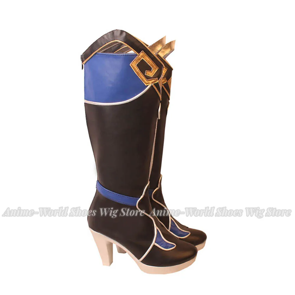Игра Honkai: Star Rail Jingliu Сапоги для косплея Туфли на высоком каблуке заказ Любой
