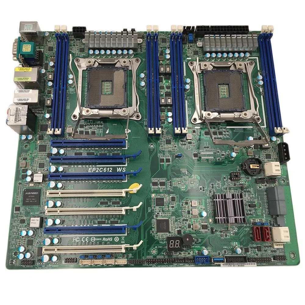 

Материнская плата для серверной рабочей станции ASROCK EP2C612 WS, с двойным разъемом LGA 2011 R3, поддержка E5-2600 V3/V4 Series DDR4